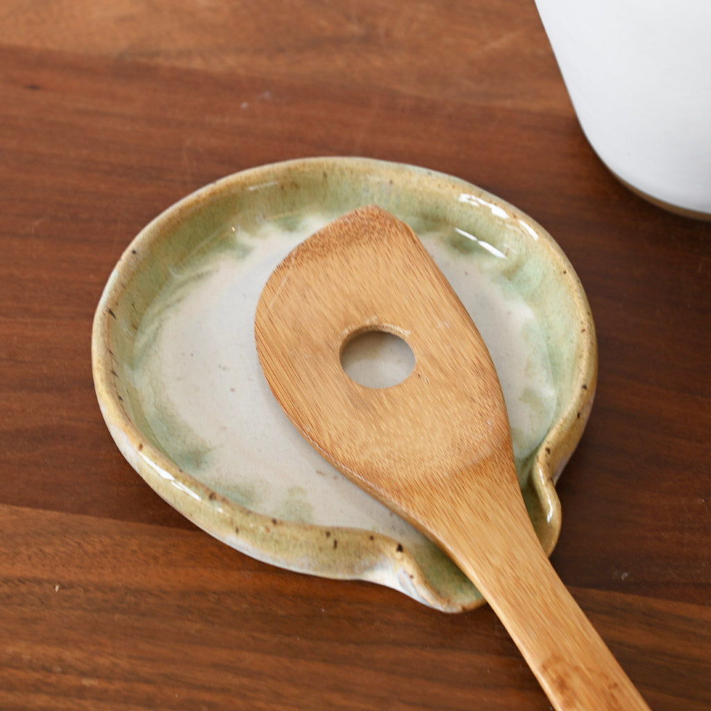 Round Spoon Rest Matcha - TheMississippiGiftCompany.com