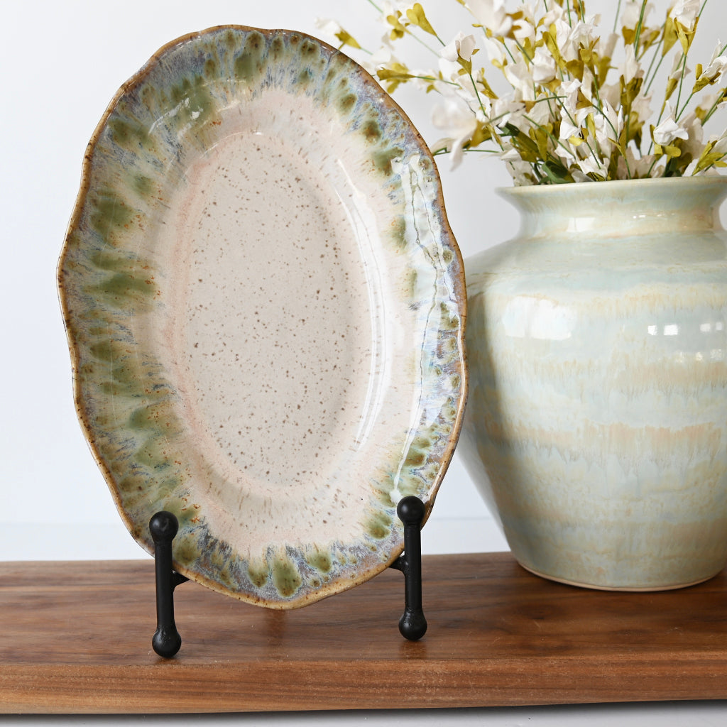 Small Oval Platter Botanical - TheMississippiGiftCompany.com