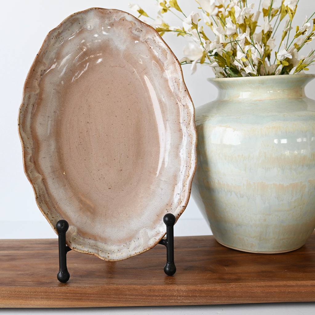 Small Oval Platter Primrose - TheMississippiGiftCompany.com