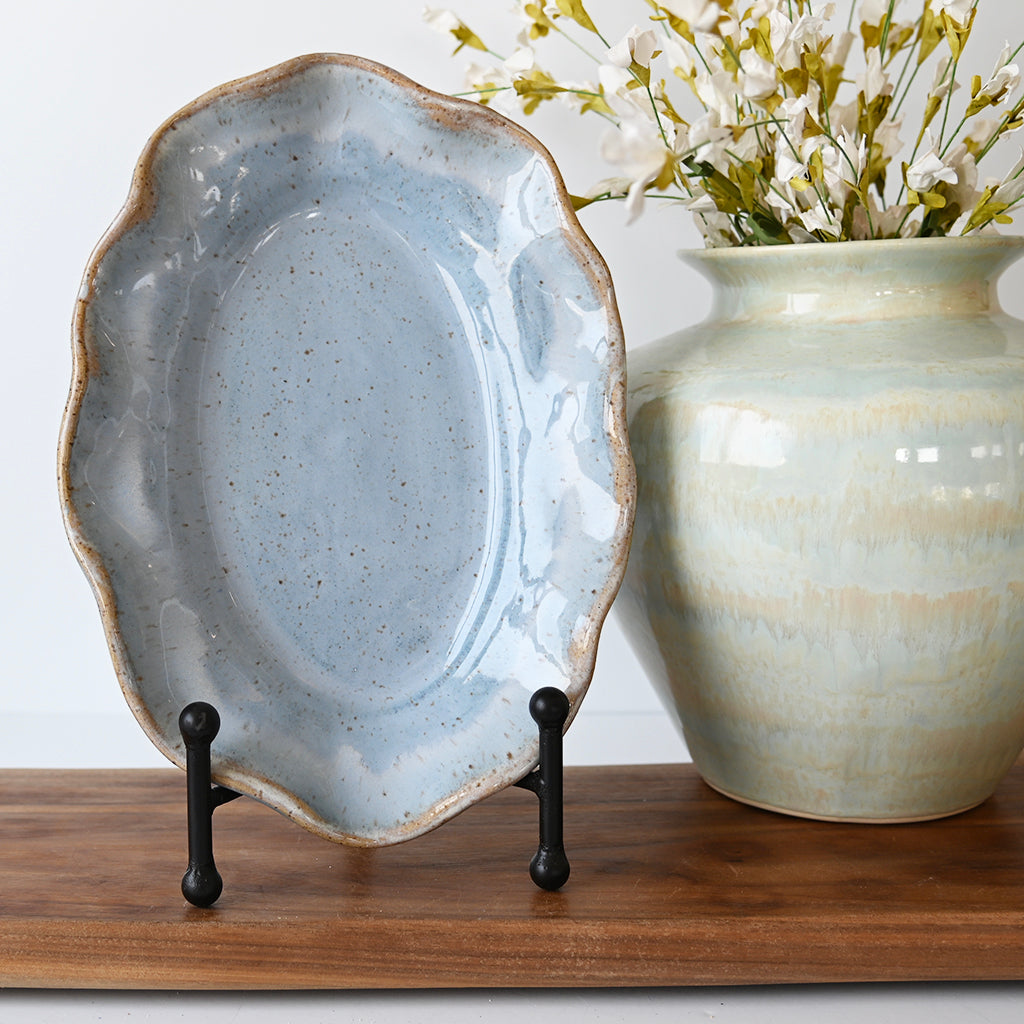 Small Oval Platter Wisteria - TheMississippiGiftCompany.com
