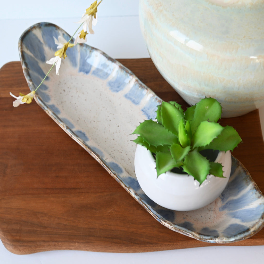 sushi tray blue willow