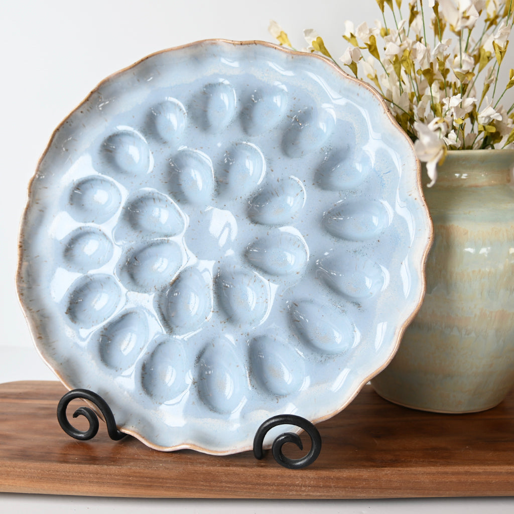 Two Dozen Egg Platter Wisteria - TheMississippiGiftCompany.com