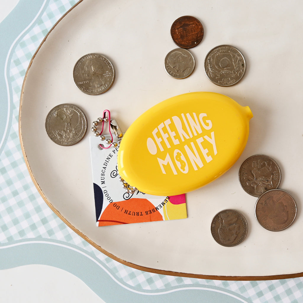 offering money keychain