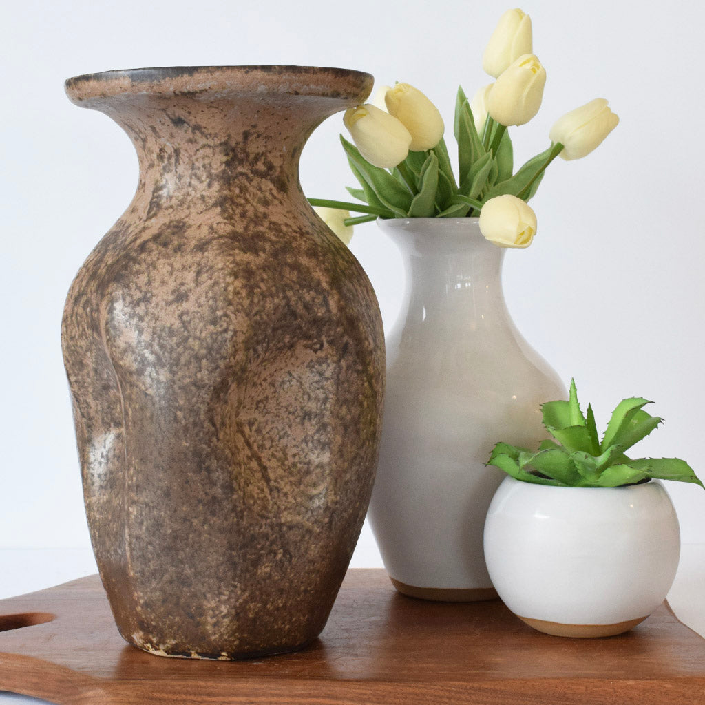 Vase 12" Plain Jar Nutmeg - TheMississippiGiftCompany.com