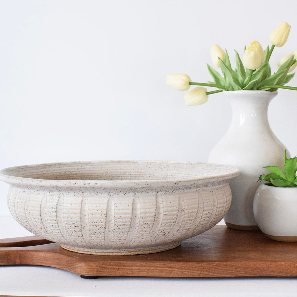 Pasta Bowl White - TheMississippiGiftCompany.com