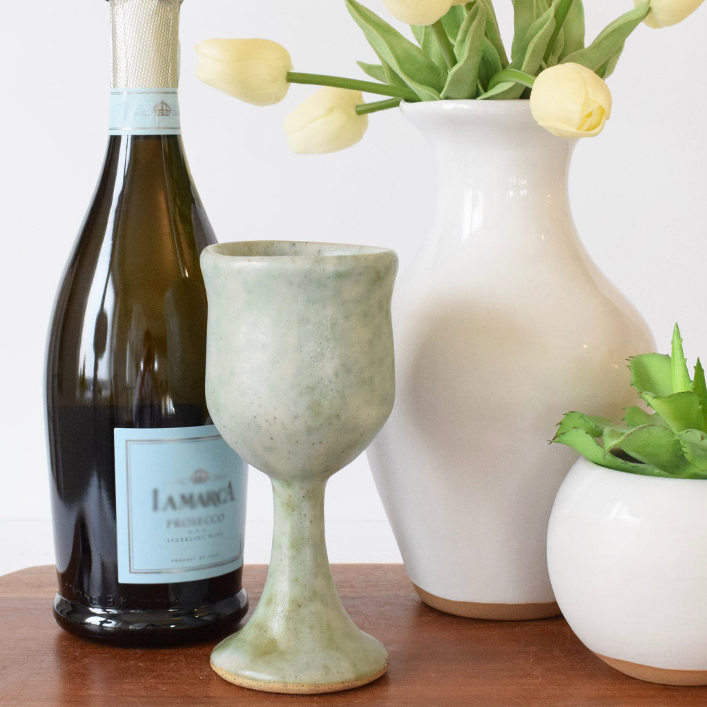 Wine Goblet Jade - TheMississippiGiftCompany.com