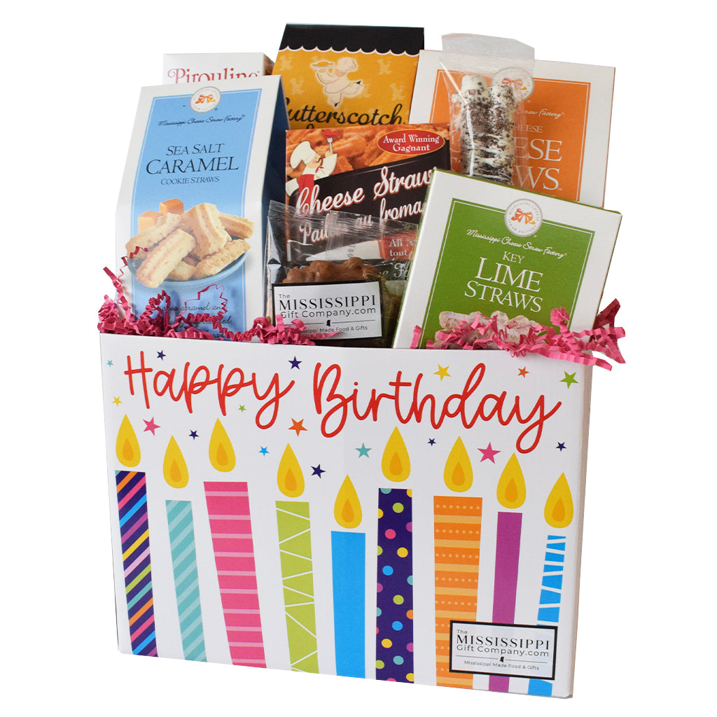 Large Happy Birthday Gift Box - TheMississippiGiftCompany.com