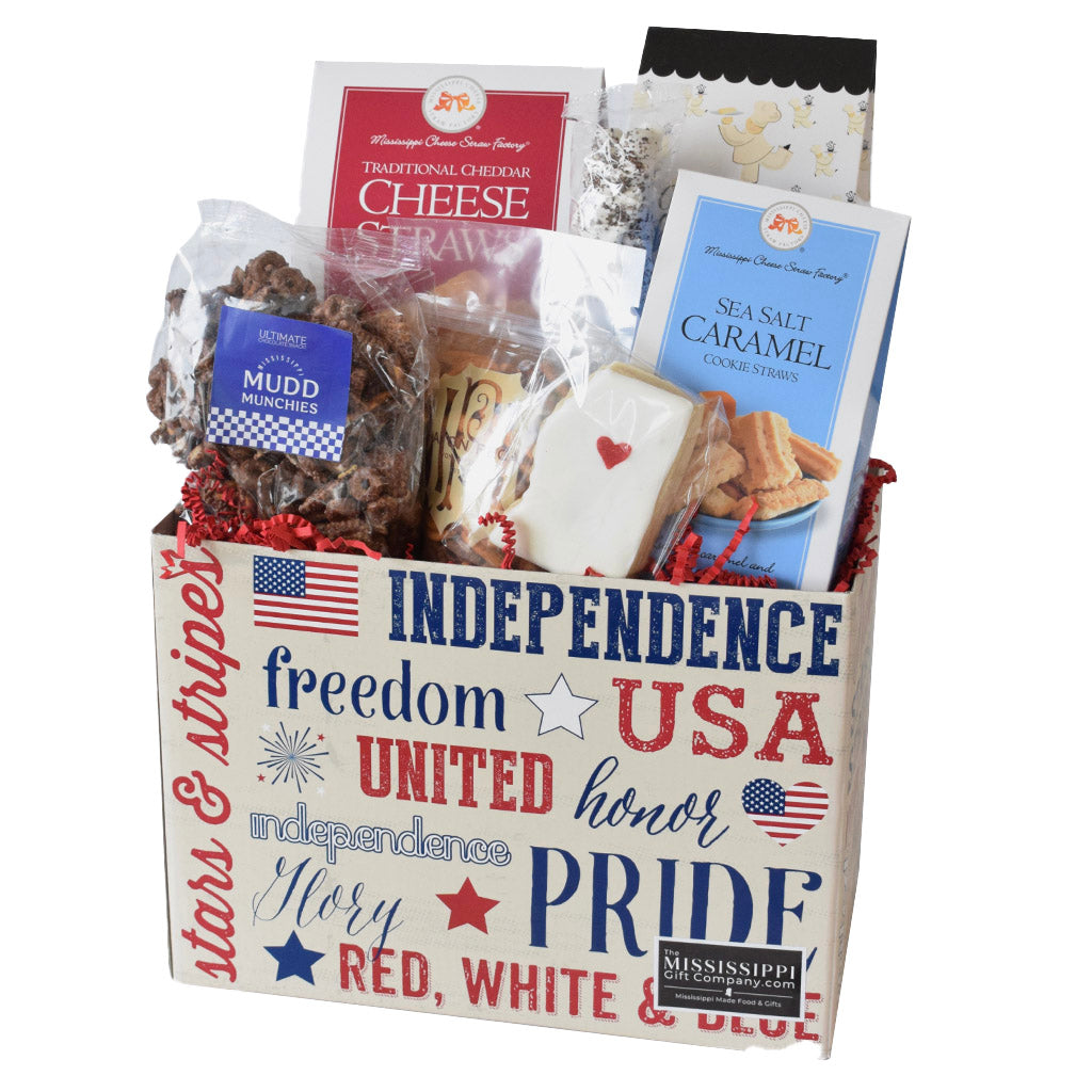 Large Patriotic Gift Box - TheMississippiGiftCompany.com