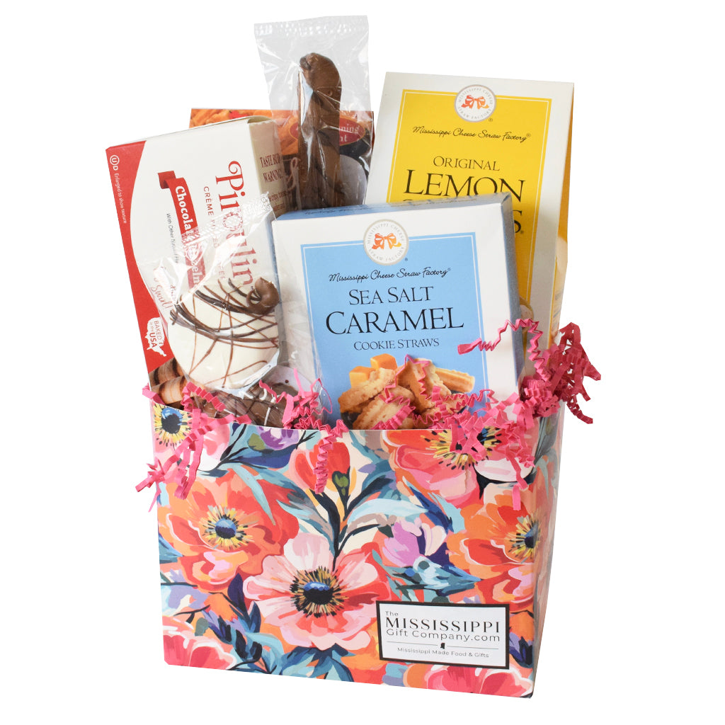 Small Bold Blooms Gift Box 2 - TheMississippiGiftCompany.com
