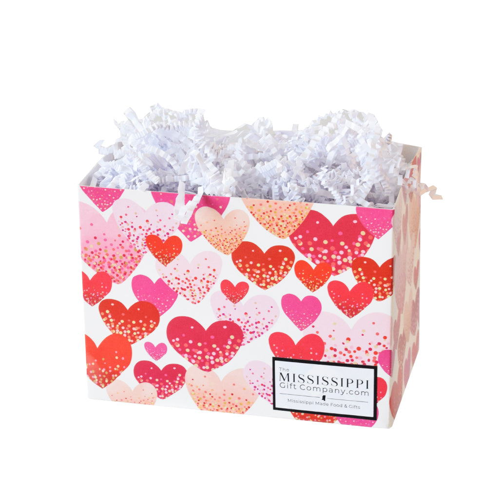 Unfilled Confetti Hearts Box - TheMississippiGiftCompany.com