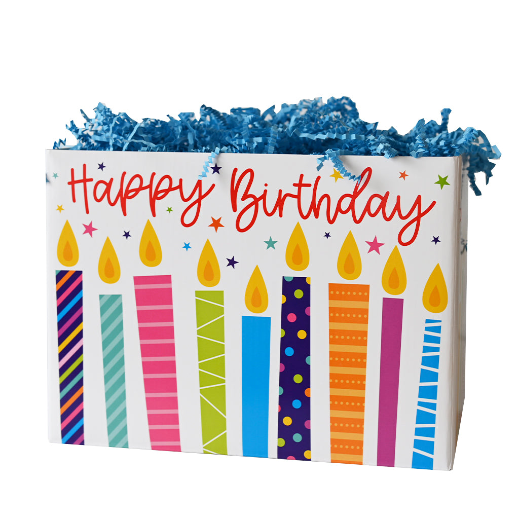 unfilled large birthday candles box