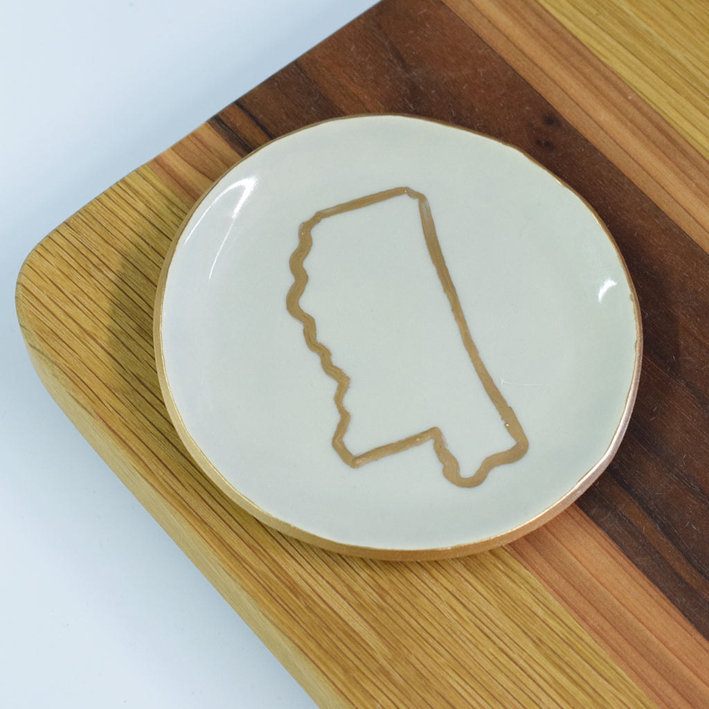 Ice Large Mississippi Ring Dish - TheMississippiGiftCompany.com