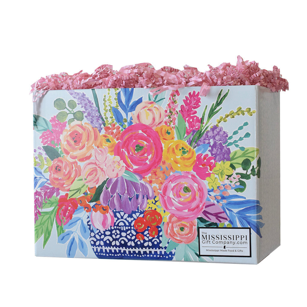 Unfilled Large Floral Blooms Box - TheMississippiGiftCompany.com