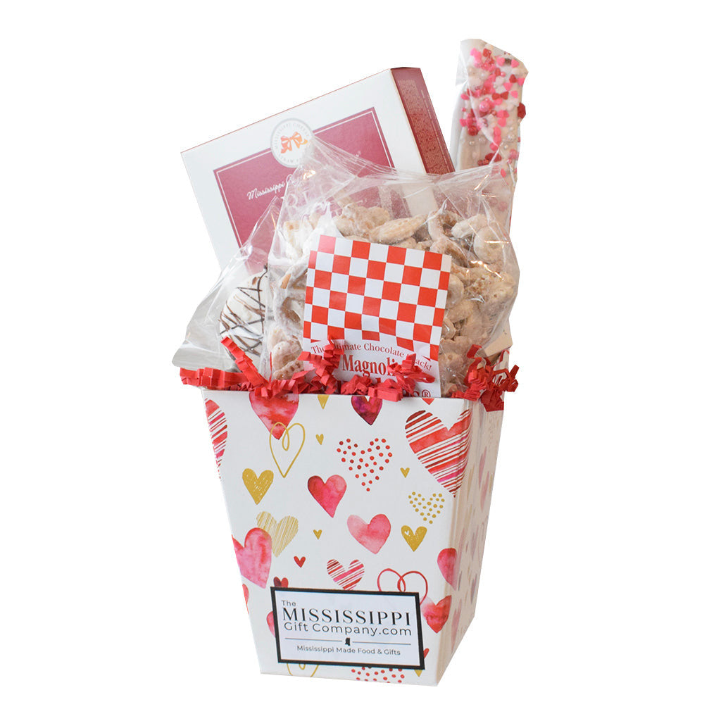 Sweet Treats Valentine Gift Box - TheMississippiGiftCompany.com